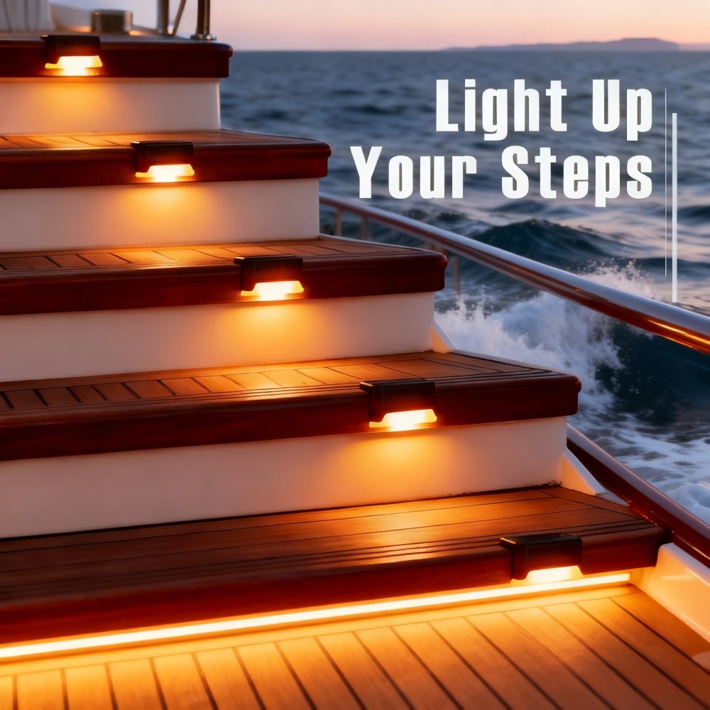 Warm/White LED Solar Step Lamp - огляд і ціна Outdoor Lighting For Fence