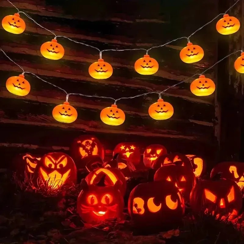 Pumpkin Halloween String Light - огляд і ціна Outdoor Lighting Lanterns