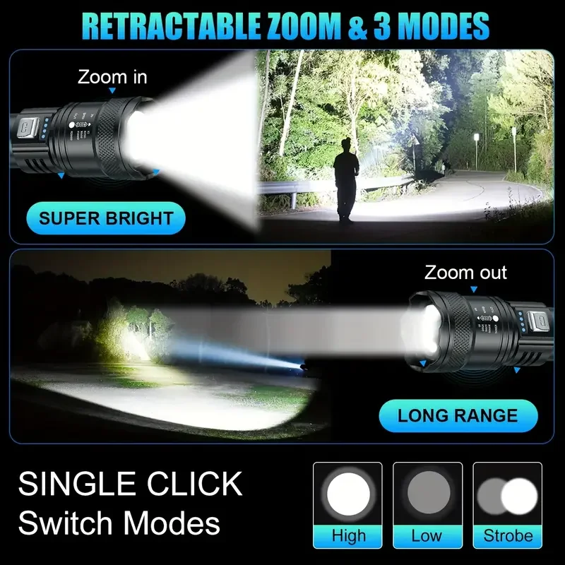 Tactical LED Flashlight 2000LM - огляд і ціна Outdoor Lighting Diy