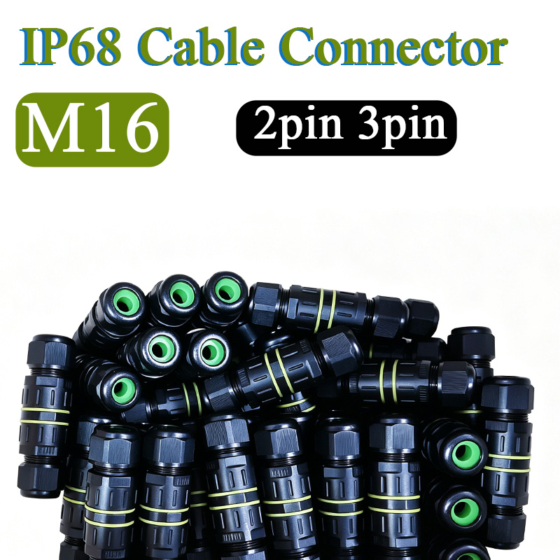 2Pin 3Pin M16 Cable Connector  - огляд і ціна Outdoor Lighting Wire Connectors
