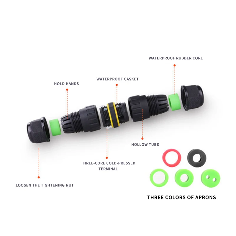 2Pin 3Pin M16 Cable Connector  - огляд і ціна Outdoor Lighting Wire Connectors