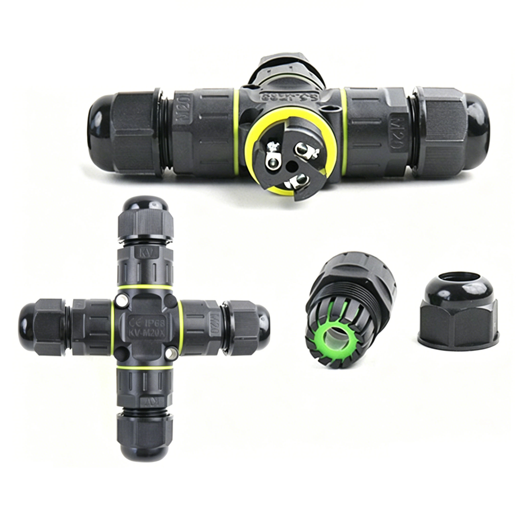 IP68 4-Way Cross Waterproof Co - огляд і ціна Outdoor Lighting Wire Connectors