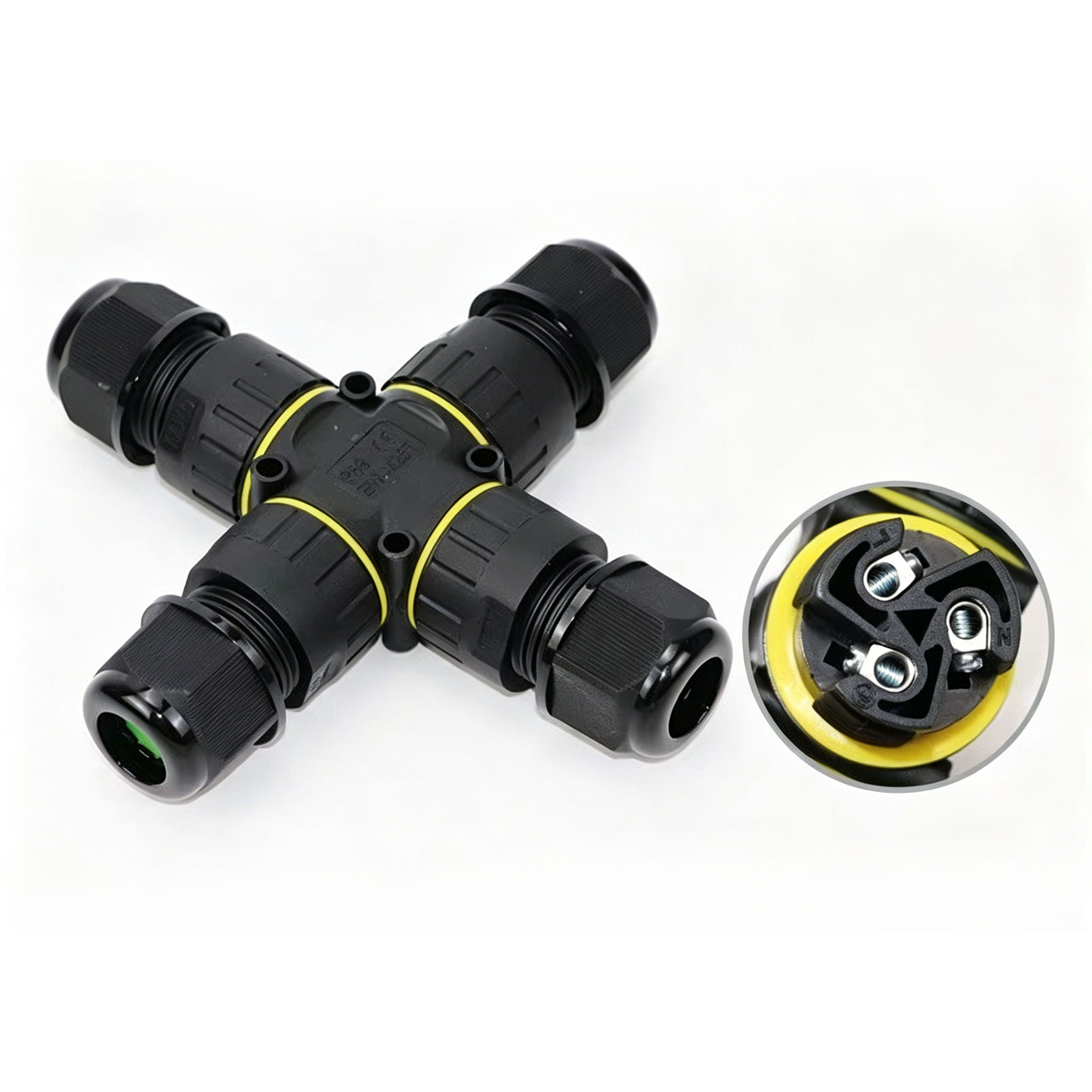 IP68 4-Way Cross Waterproof Co - огляд і ціна Outdoor Lighting Wire Connectors